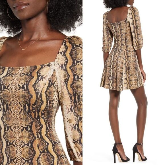 🆕Speechless Snakeprint Fit & Flare Dress - Picture 1 of 8